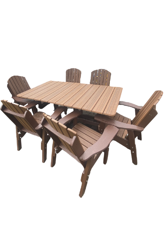 Poly Long Table Set 6ch