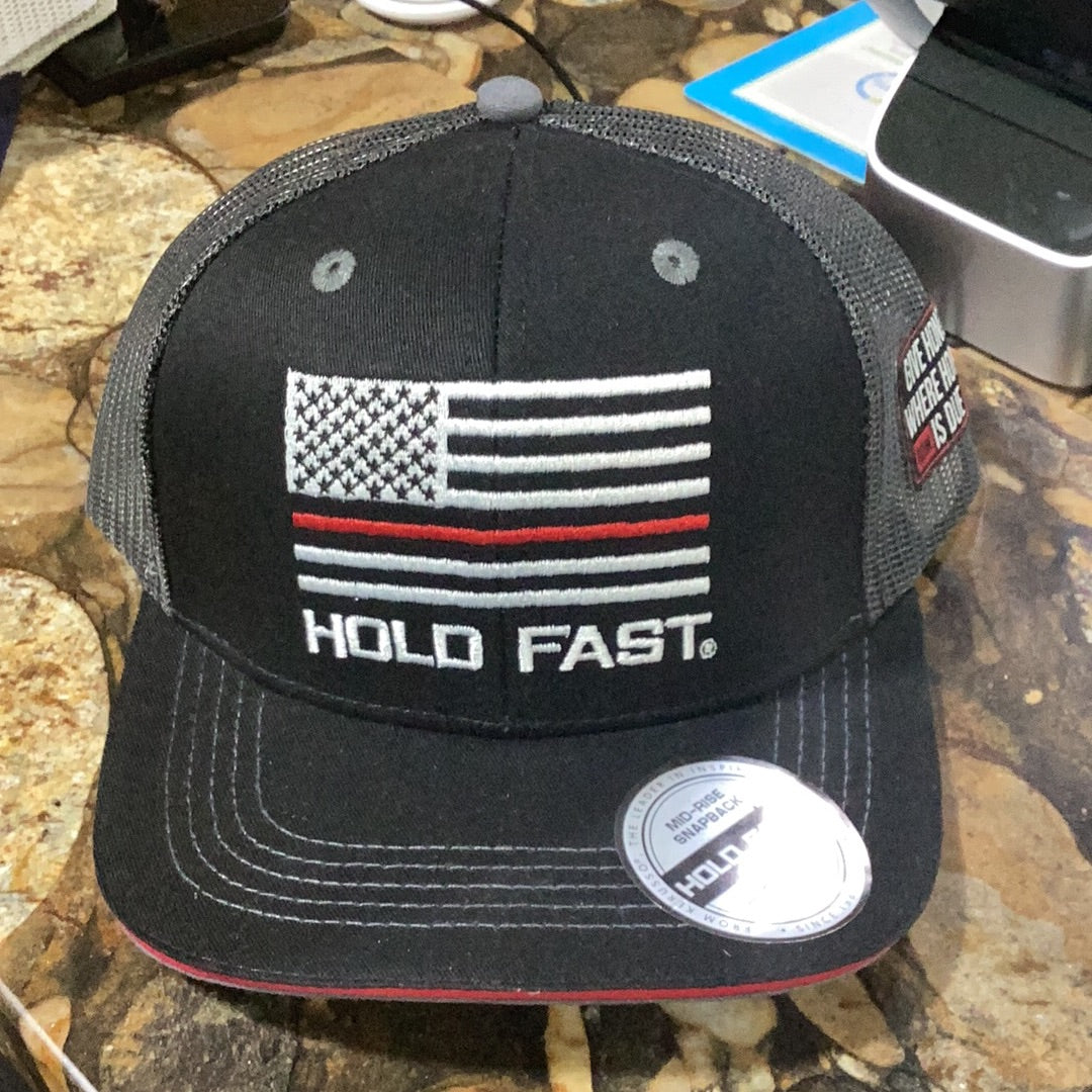 Hold fast-fireman flag